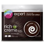 Godrej Ezee Rich Crème Hair Colour, 640g (Pack of 4) - Black Brown 3.00