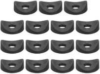 uxcell 50Pcs Plastic Round Washers, 8mm x 25mm x 3mm Black PE Concave Washer Spacer Hardware Machine Fastener for Round Tube Fixing