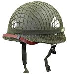 Perfect WW2 US Army M1 Green Helmet Replica with Net/Canvas Chin Strap DIY Painting Paintball Helmets