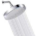 Favoreal Shower Head, High-Effeciency Easy-to-Install Filtered Showerhead 360°Rotatable Polished Chrome Shower Head Round Fixed Showerhead (6" Shower Head only)