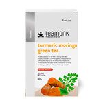 Teamonk High Mountain Turmeric Moringa Loose Leaf Green Tea (50 Cups) - 100gm Bag | Boosts Immunity, Helps Detox and Rich source of Vitamin C