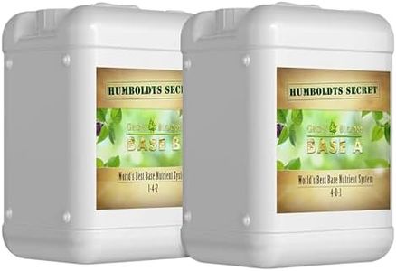 Humboldts Secret Set of A & B Liquid Hydroponics Fertilizer - World's Best Nutrient System – Hydroponic Nutrients for Outdoor, Indoor Plants – Supports Vegetative and Flowering Stages of Plants