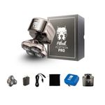 Skull Shaver Pitbull Platinum PRO Head and Face Shaver by Skull Shaver - Cordless Rechargeable Electric Razor for Men, Wet & Dry Beard Shaver, with Bonus Blade & Accessories, Gift for Men