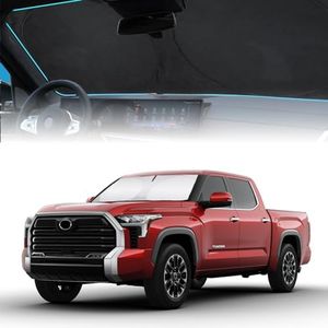 INSAUTO for Tundra 2020 Windshield Sunshade Car Window Sun Shade Custom Fit 2007-2021 Toyota Tundra Windshield Cover Limited SR5 Platinum TRD Pro 2Dr 4Dr Pickup Truck Accessories Sun Shield Protector