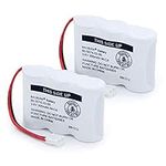 BAOBIAN UL122 80-5074-02-00 80-5074-00-00 Ni-CD 3.6V Cordless Phone Battery Compatible with for AT&T Lucent 2422 E1802 E1803 VTech 80-5074-00-00 GE TL96155 Sanik 3SN-2/3AA30-S-J1 (Pack of 2)