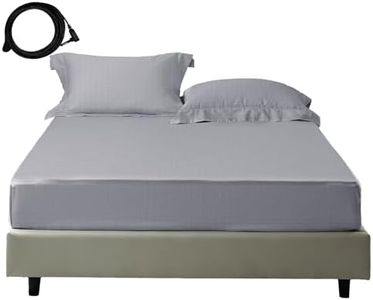 Grounding Sheets, Full Size Grounding Fitted Sheets with 5% Silver Fiber Grounded Products for Improved Sleep & Pain Relief (Full - 54"*75"*14" Gray)