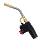 Trigger-Start Torch Head, High Intensity Flame Torch, MAPP/Propane Gas Torch Kit with Instant on/off Trigger for Light Welding, Soldering, Brazing, Heating, Thawing and More