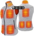 ARRIS Women`s Heated Vest, Size Adjustable 7.4V Electric Warm Heating Vest with Battery Pack for Winter Outdoor