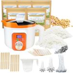 Soy Wax Candle Making Kit with Digital Wax Melter,5lb Soy Wax Flakes for Candle Making,Cotton Wicks,Centering Tools,Candle Wax in Bulk
