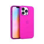 FELONY CASE - iPhone 12 / iPhone12 Pro Neon Pink Clear Protective Case, TPU and Polycarbonate Shock-Absorbing Bright Cover - Crack Proof with a Gloss Finish - Full iPhone Protection