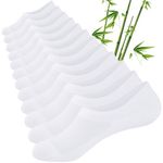 Cirorld Bamboo No Show Trainer Socks Mens Womens, 6 Pairs Invisible Low Cut Socks for Men Ladies, Thin Breathable Casual Short Sock with Non-Slip Silicone Stripes, Summer Ankle Liner Sock
