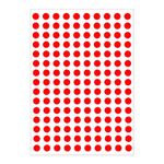 1050 Dot Stickers, 10mm Coloured Stickers Round Sticky Sticker Dots with 10 Color Circle Stickers 150 Sticker Per Sheet Self Adhesive for Event Schools DIY Crafts Gift Red