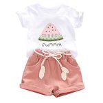 Lightening Deals 4Th of July Party Outfit Ropa De Nina para Verano Toddler Girl Jogger Set 3T Baby Products for Newborns Girls' Pants & Capris Wholesale Lot Items Bulk Clearance Deals Today Pink