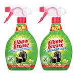 Elbow Grease Air Fryer Cleaner Lemon Fresh Fragrance 500ml pack of 2 Power Degreaser Roaster Oven Cooker Cleaner Detergent Spray with Welari Thank You Card | (2pack) (1000ml)