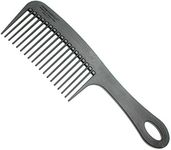 Chicago Comb Model 8 Carbon Fiber, Made in USA, Anti-static, Detangling & Shower comb, adds Lift & Volume, 8.5 inches (21.5 cm) long