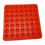 KROKIO® - Ghee Diya Batti Making Mould 49 Cavity Red Color Multipurpose Use (Silicone)