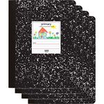 Office Depot® Brand Primary Composition Books, 7-1/2" x 9-3/4", Unruled/Primary Ruled, Black, 100 Sheets Per Pad, Pack O