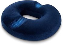 HOMCA Donut Pillow Seat Cushion, Hemorrhoid Pillows for Sitting After Surgery, Memory Foam Donut Cushion for Postpartum Pregnancy, Tailbone Pain, Office Chair Cushion for Pressure(Blue)