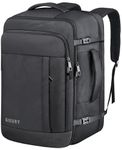 Carry On Backpack, 50L Travel Backpack, Luggage Backpack TSA Flight Approved Laptop Backpack for Men & Women, Large Expandable Backpack 40L Daypack Lightweight Business Weekender Bag, Black