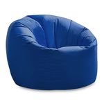 X-L Beanbag Chair Blue Water resistant Bean bags for indoor and Outdoor Use make Great Garden Seats