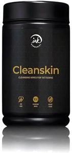 CleanSkin Green Soap Tattoo Wipes – 100 Pre-Soaked Wipes in Canister | Lint-Free, Fragrance-Free, Alcohol-Free | Tattoo Soap Alternative for Clean Skin, PMU & Piercing
