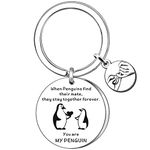 AMZQ You Are My Penguin Anniversary Keyring Gifts Cute Valentine Romantic Valentine's Day Gifts for Girlfriend Boyfriend Wife Husband Partner Him Her
