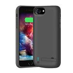 BAHOND [Upgraded] Battery Case for iPhone SE 2020/8 / 7 / 6S / 6, 5500mAh Rechargeable Extended Battery Charging/Charger Case, Adds 2x Extra Juice, Support Wire Headphones (New 4.7 inch)