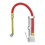 Milton (S-506) Original Dual Head Chuck Tire Inflator Gauge - 15" Hose