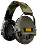 Sordin Pro-X Capsule Hearing Protectors 75302-X-S - EN 352 - Foam Cushion, camo Strap & Green Capsules