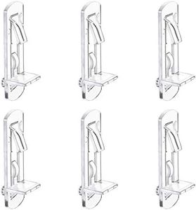 INCREWAY 30 Pack Shelf Support Peg, Clear Plastic Cabinet Shelf Pins, Self-Locking Bracket Clips for Supporting Furniture Kitchen Bookcase Closet Shelf, Fits 16mm Shelves