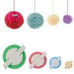 4 Sizes Pompom Pom-pom Maker for Fluff Ball Weaver Needle Craft DIY Wool Knitting Craft Tool Set Decoration by Knewmart