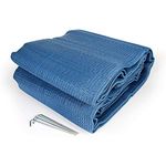 Camco 42821 RV Awning Leisure Mat (9' x 12', Blue)