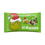 HERSHEY'S Kisses Limited Edition Grinch Milk Chocolate Candy, Holiday, 9.5 oz (269 g) Bag