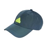 adidas Unisex Future Icon Tech Big Logo Baseball Cap, Arctic Night/Lucid Lemon, M