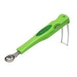 IKAAR Watermelon Cutter Slicer 3 in 1 Watermelon Fork Cutter Melon Baller Stainless Steel Fruit Tool Watermelon Fork Slicer Kitchen Gadget Tool Green