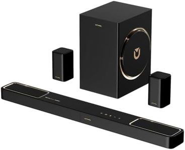 ULTIMEA 5.1.2 Soundbar mit Dolby Atmos, Surround Sound System für TV mit 2 Surround-Lautsprechern, App Steuerung, Soundbar mit 6,5'' Subwoofer für Heimkino, Bluetooth® 5.4, HDMI eARC, Skywave F40 Boom