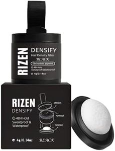 For Hair, Hairline Powder, Root Touch up Hair Color for Gray Coverage -Water & Sweat Resistant Hair Loss Concealer Set for Thinning Hair - 24-Hour Stain-Proof (Black)