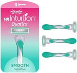 WILKINSON SWORD - Quattro For Women | Sensitive Comfort | Pack of 3 Disposable Razors