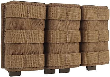 Tactical Triple 5.56 Fast Mag Pouch Molle Open Top Hunting Tactical Nylon Magazine Pouch Airsoft Carrier Pocket(High)