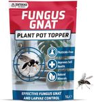 ENTOEND Fungus Gnat Killer - Pesticide Free Diatomaceous Earth Plant Insect Killer, House Plant Bug Killer. Plant Safe, Eco Friendly Barrier Grit for Plants. Stops Root Damage, 1L Recyclable Pouch