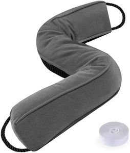 Sunolga 42 Inch Door Draft Stopper with Removable Cover for Gaps Up to 3 Inch, Machine Washable Noise and Air Blocker for Bottom of Door and Window, Grey