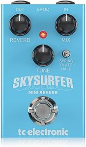 TC Electronic SKYSURFER MINI REVERB Studio-Quality Reverb with 3 Award Winning TC Electronic Algorithms, now with a Compact Footprint