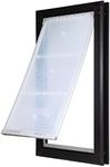 Endura Flap Giant Dog Door for Doors | Designed for Big & Tall Dog Breeds | Insulated Flap for Energy Efficiency | Weather-Resistant & Secure Aluminum Frame | Black, Extra Large, Single Flap