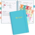 PECULA Recipe Book, Recipe Book to Write In Your Own Recipes, Blank Recipe Book, Recipe Notebook, Recipe Journal Hold 170 Recipes