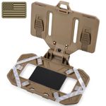 WYNEX Tactical Plate Carrier Phone Mount Molle Vest Accessories Cell Phone Chest Holder for Screen Size 4.7"-6.7"