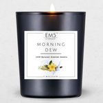 Em5 Wax Morning Dew Aromatherapy & Home Decor Scented Candle | Long Lasting Up To 20 Hours Soothing Aroma Candles 60 Gm Smoke Free Non-Toxic