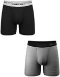 Shinesty Hammock Support Boxer Briefs with Pouch | Underwear for Men Flyless | US XL 2 Pack Anthem/Grey