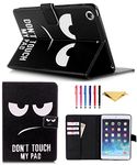 iPad Mini Case,MOKASE Mini 2 3 4 5 Synthetic Leather Case Smart Kickstand Case Cover Flip Wallet Protective Case Cover for iPad Mini 1 2 3 4 5 (Big Eye)