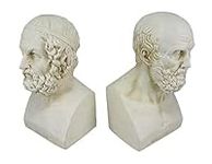 Aristotle and Homer Bust Antique Wh