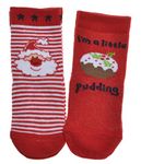 Baby Boys Christmas Socks 2 pairs pack